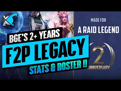 BGE'S 2+ Year "F2P Whale" Legacy | Account Statistics & Roster | RAID: Shadow Legends
