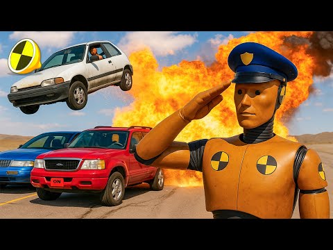 How Dummy Brothers take a Driving Test? ✅ BeamNG.Drive