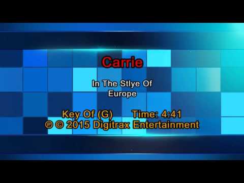 Europe – Carrie (Backing Track)