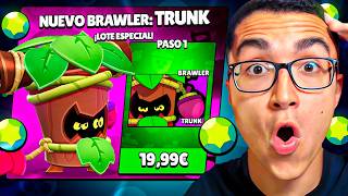 COMPRO, MAXEO y PRUEBO en +1000🏆a *TRUNK* (NUEVO BRAWLER TRONCO)