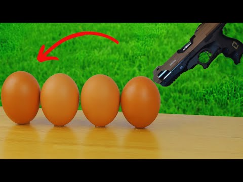 Toy Gun Vs Egg !! Legend of Weapon Toys - Egg Vs Gun -  Airsoft AK-47 and M416 Shooting Test