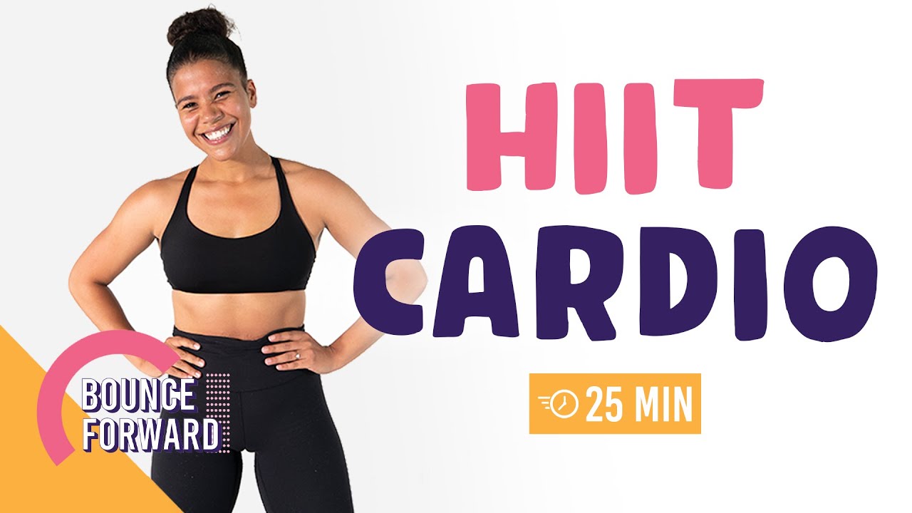 BEST CARDIO TO BURN MAX CALORIES - BOUNCE FORWARD HIIT CARDIO - Grow with Jo