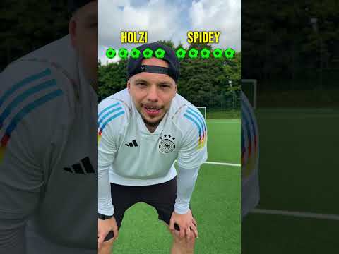 Weite Distanz Fussball Challenge Holzi vs. Spidey #shorts