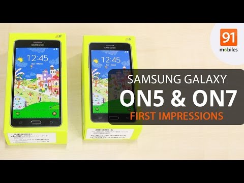 (ENGLISH) Samsung Galaxy On5 Pro & On7 Pro: Unboxing & First Look - Hands on - Price