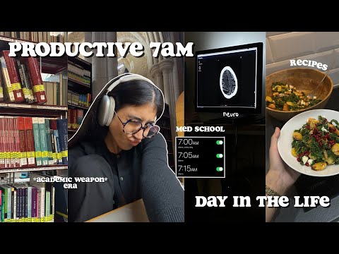 7am PRODUCTIVE STUDY VLOG 🍂 morning routine, hospital placement, library, autumn recipes +more