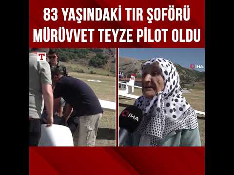 Tır Şoförlüğünden Göklere! 83 Yaşındaki Yaşlı Kadının "Uçma" Hayali Gerçek Oldu! #Shorts