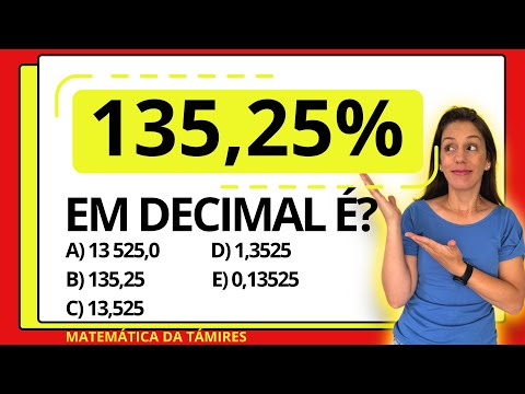 Como transformar % em DECIMAL