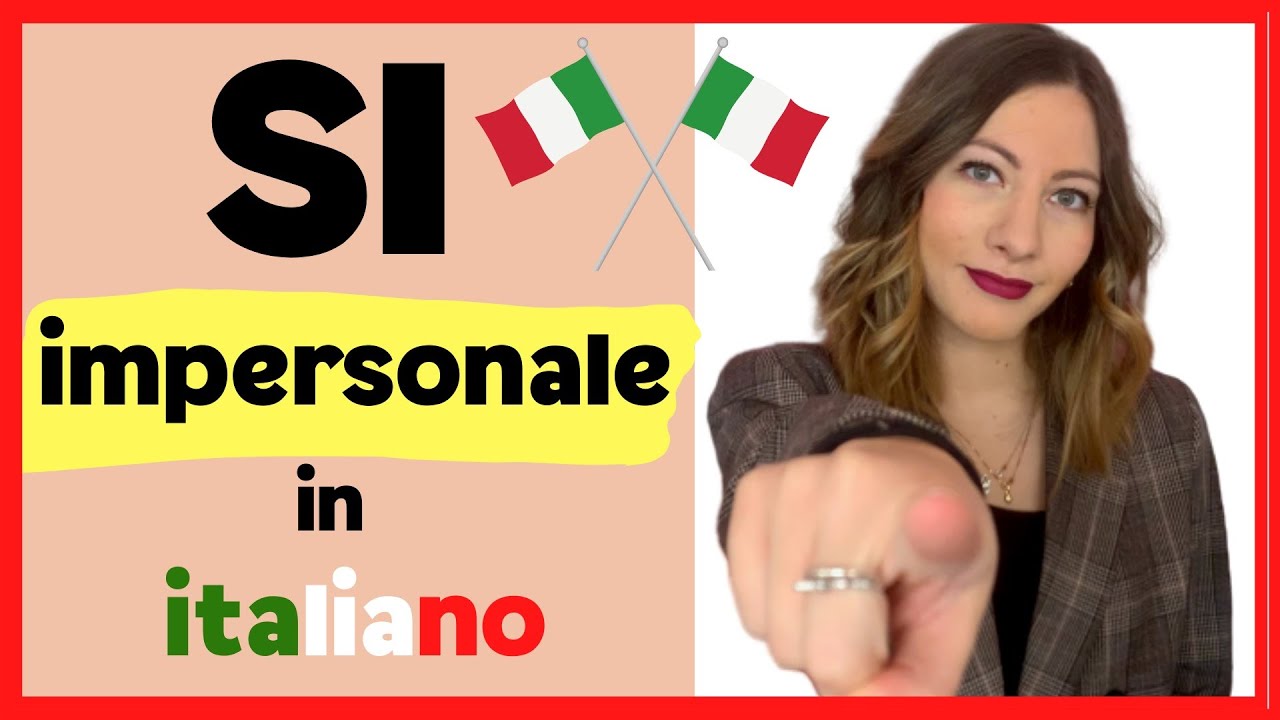 Il SI IMPERSONALE in italiano ( il SI PASSIVANTE): Come e Quando si usa Spiegazione completa!