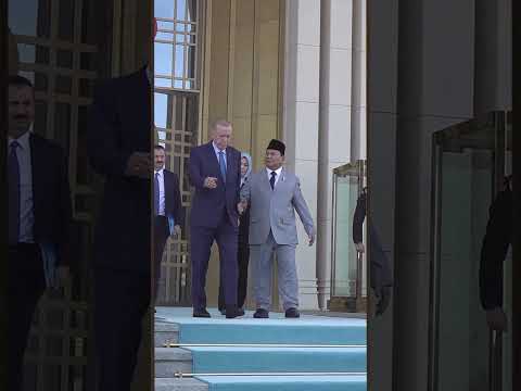 Bukti Pemimpin-pemimpin Kita Begitu Dihormatinya di Luar Negeri Sana. #prabowo #erdoğan #turkey