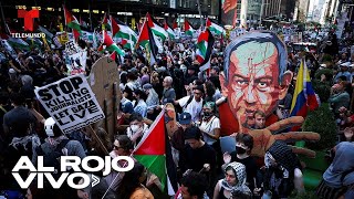 EN VIVO: Manifestantes protestan contra Israel frente a la sede de la ONU en Nueva York