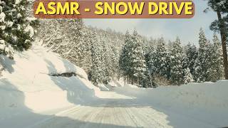 Extreme Winter Drive┃Japan's Snow Country Via Backroads Natural Audio ASMR
