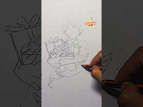 How to draw Santa Claus Luffy | Drawing Tutorial | Merry Christmas 2024 #draw #christmas #luffy #art