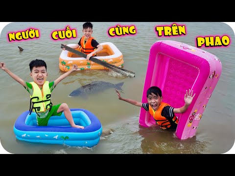 Thử Thách Người Cuối Cùng Trên Phao Bơi | Min Min TV Minh Khoa