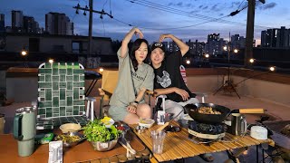 게스트 등장! 베프와 옥탑에서 한 잔 하겠습니다❤️