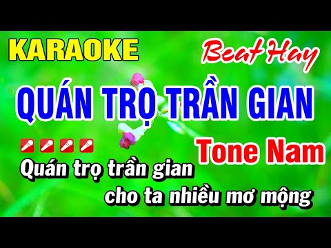 Karaoke Quán Trọ Trần Gian Tone Nam Nhạc Sống 2025 | Hoài Phong Organ