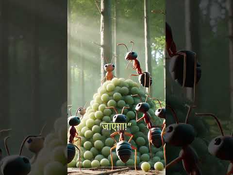 चींटियों की एकता और चालाक कौआ: मेहनत की रक्षा की कहानी 🐜🦅 | Power of Unity: Ants vs Clever Crow