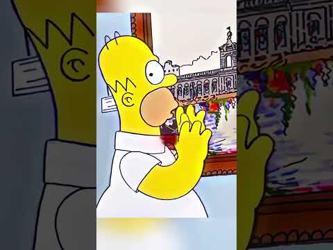 Homer crée un miracle artistique avec sa ‘ville flottante’ #simpsons #thesimpsons