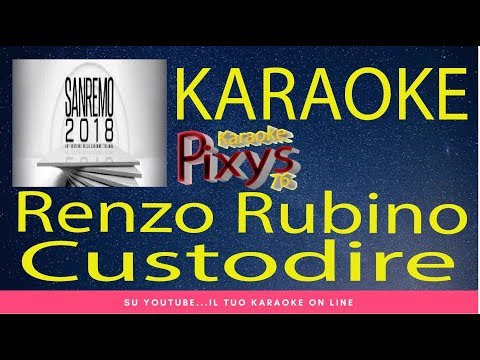 Renzo Rubino – Custodire Karaoke Sanremo 2018