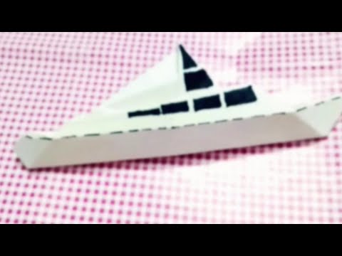 How to make a paper ship/Paper boat origami/cruise ship