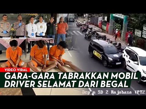 TIGA PEMBEGAL DRIVER MAXIM DITANGKAP! Beruntung Korban Sigap Menabarakkan Mobilnya ke Tepi Jalan