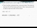 Solving Logarithmic Equations and Word Problems