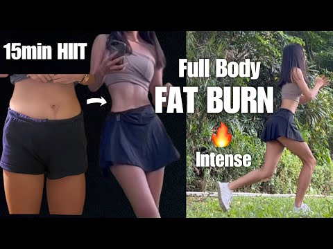 Daily WEIGHT LOSS 🔥Intense Fat Burning HIIT Workout | 15min Full Body: Arm, Leg, Thigh, Ab & Cardio