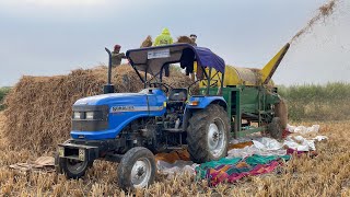 surjit thresher in a short time, the paddy will ready and Sonalika Tractor || #tractor