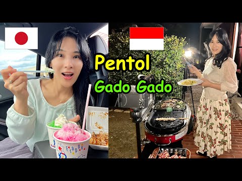 ISTRIKU KANGEN PENTOL DAN GADO GADO INDONESIA❗️Pesta Barbekyu Keluarga Jepang