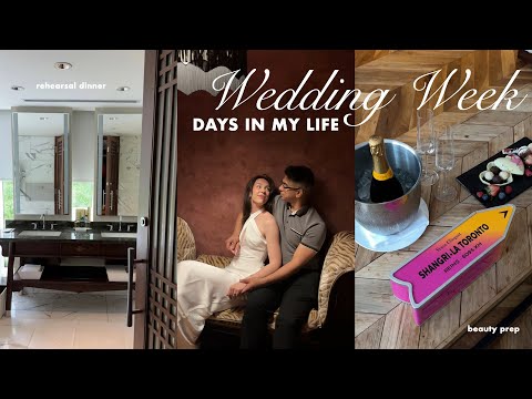 WEDDING WEEK🤍rehearsal dinner, hair & nail appointment, last minute decor, honeymoon packing (vlog)