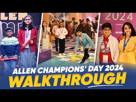 ALLEN Champions' Day 2024 Walkthrough | Inspiring Moments & Activities | Celebrating Young Achievers