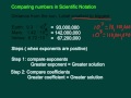 Comparing Numbers in Scientific Notation