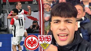 Pyro-Show🔥 Götze entscheidet Topspiel😍Eintracht Frankfurt - VFB Stuttgart / Stadion Vlog