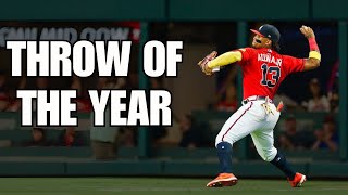 Ronald Acuña Jr. Unleashes the Throw of the Year