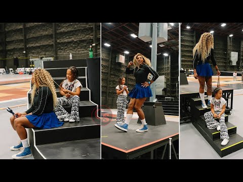 'rehearsals' Serena Williams Shared Adorable Mommy Daughter Moments with Olympia