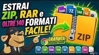 📦 Estrai ZIP, RAR e Oltre 140 Formati con l'Estensione Chrome | Gratis e Locale