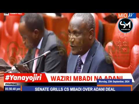 SEANATOR OMUTATA FACE OFF WITH CS MBADI OVER ADANI DEAL