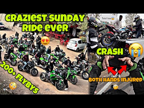 CRASH ON SUNDAY RIDE? || CRAZIEST? SUNDAY RIDE EVER with @aalyanvlogs1299 || TOTAL LOSS?
