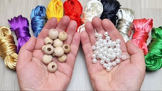 😍İNANILMAZ DERECEDE SEVİMLİ OLDU😍 FLOŞ İPLİK VE BONCUKLARLA BAKIN NE YAPTIM.