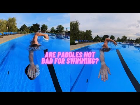 Are paddles not bad for swimming? #swimming