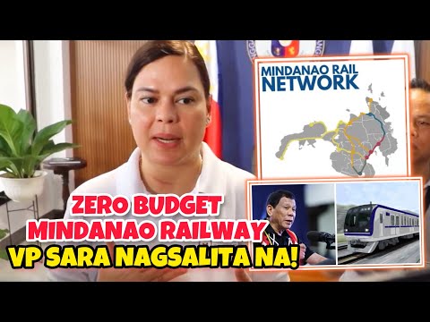 VP SARA NAGSALITA NA SA “ZERO BUDGET” NG MINDANAO RAILWAY!