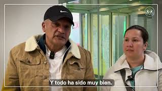 Migrantes volviendo a su país de origen gracias a CBP Home App