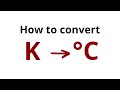 Temperature Conversion: Celsius and Kelvin