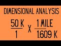Unit Conversion and Dimensional Analysis