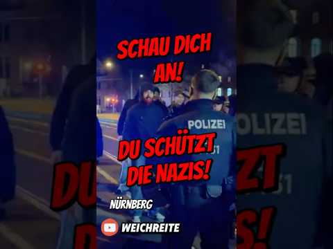 "Du schützt Nazis!" Antifa Gegendemo & Montagsprotest Nürnberg 10.11.25