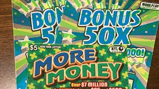 “More Money & 50X Bonus” New York Lottery Tickets 
