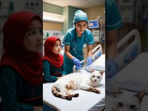 Animasi Riska Vlog Nganterin Kucing ke Dokter Hewan