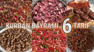 KURBAN BAYRAMI 6 TARİF✅ KAVURMA💯 BELEN TAVA💯 CİĞER KAVURMA💯 MARAŞ TAVA💯 FIRINDA KÖFTE💯 SEBZELİ ET💯