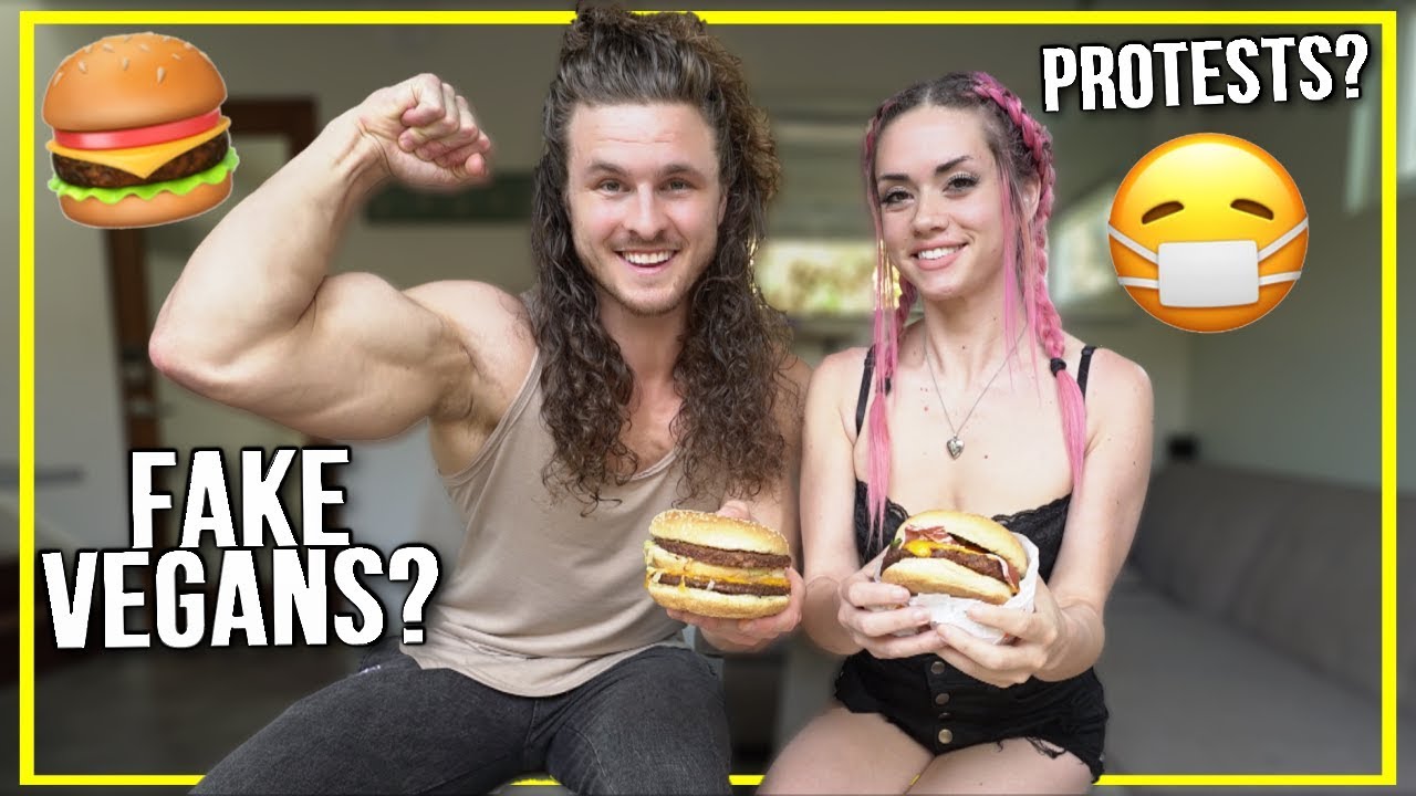 VEGAN BURGERS MUKBANG Protests, Vegan Drama & More