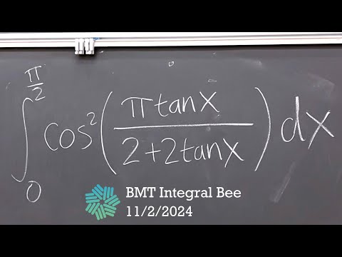 Did they solve it on stage? Here's the solution for this intriguing integral (BMT integral bee 2024)