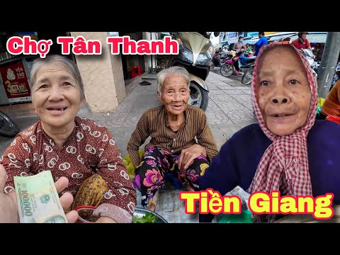 Chợ Tân Thanh Rạch Ruộng Cái Bè Tiền Giang Người Lớn Tuổi Nhận Quà Từ Đan Mạch | Khương Nhựt Minh